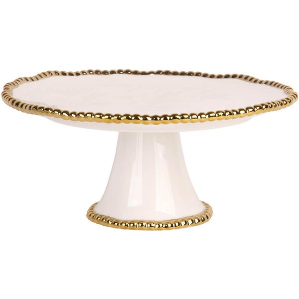 Home Essentials 12in. Bead Round Cake Stand