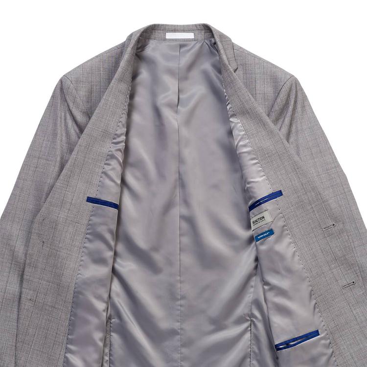 Mens Kenneth Cole® Reaction™ Plaid Suit Jacket - Grey