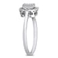 Sophia B 1/8ctw. 14kt. White Gold Baguette Square Diamond Ring - image 3
