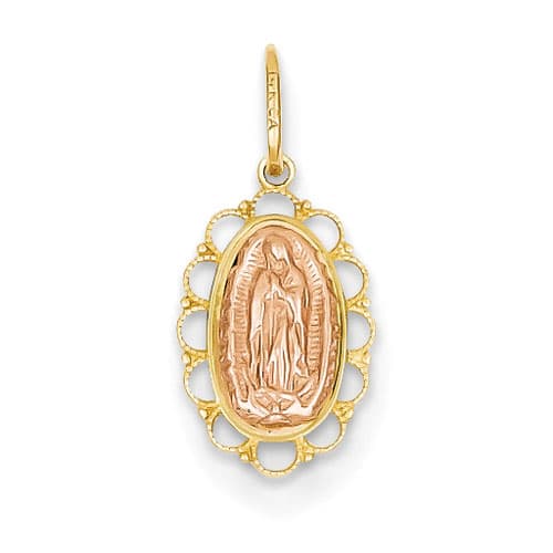 Gold Classsics&#40;tm&#41; Two Tone Guadalupe Pendant - image 