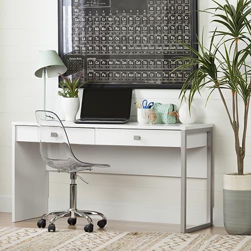 South Shore Interface Desk with 2 Drawers - image 