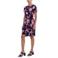 Petite Robbie Bee Short Sleeve Floral Side Tie Sheath Dress - image 3