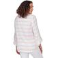 Womens Ruby Rd. Spring Breeze Woven Stripe Casual Button Front - image 2