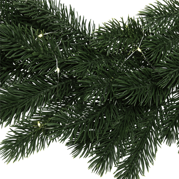Northlight 24in. Pre-Lit Lush Pine Christmas Wreath