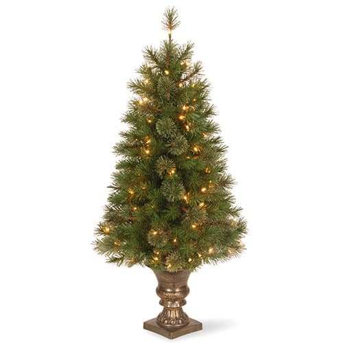 National Tree 4ft. Atlanta Spruce Pre-Lit Entrance Tree - image 