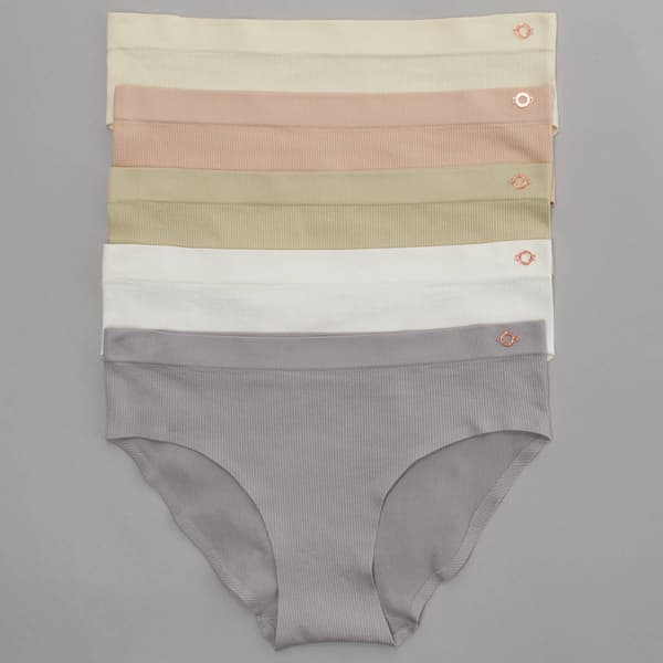 Womens Danskin 5pk Laser Rib Hipster Panties - DS6462-5PKD - image 