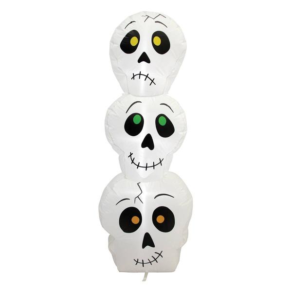 Inflatable 3.5ft. Skeleton Head Tower - image 