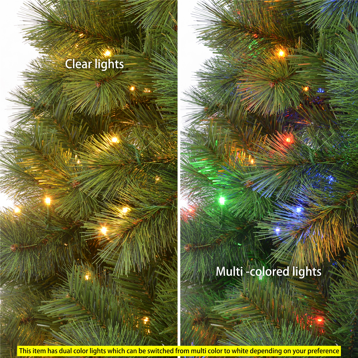 Puleo International 6.5ft. Pre-Lit LED Lights Wyoming Pine Tree