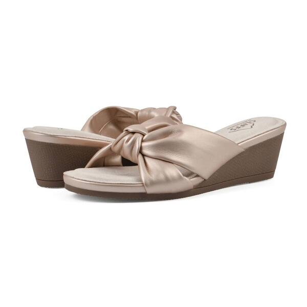 Womens Cliffs by White Mountain Candie Wedge Sandals