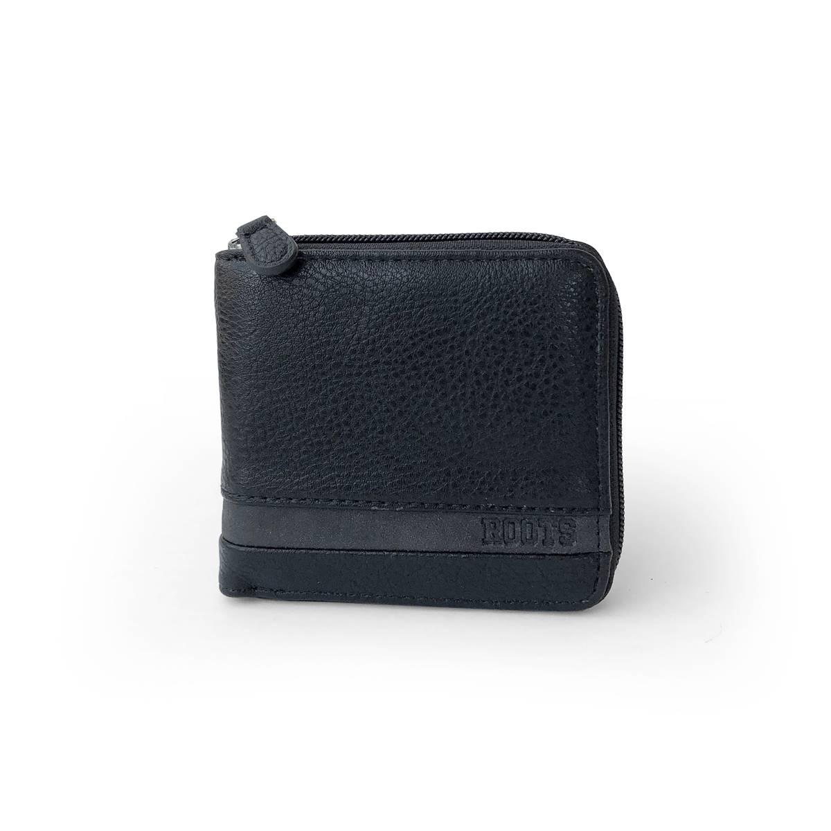 Mens Roots Roughing it Zipper Around Wallet