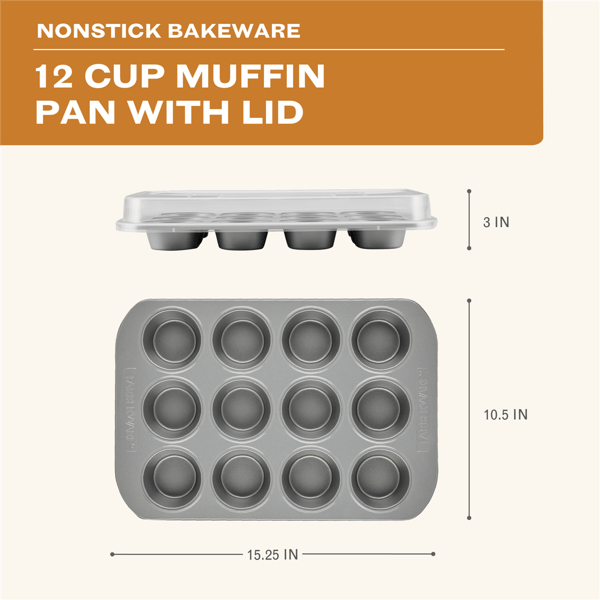 Farberware Bakeware Nonstick 12-Cup Muffin Pan