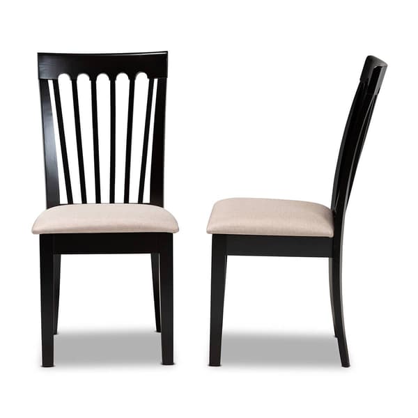 Baxton Studio Minette 2pc. Wood Dining Chair Set