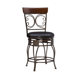 Linon Home Decor Bria Dark Bronze Big & Tall Counter Stool