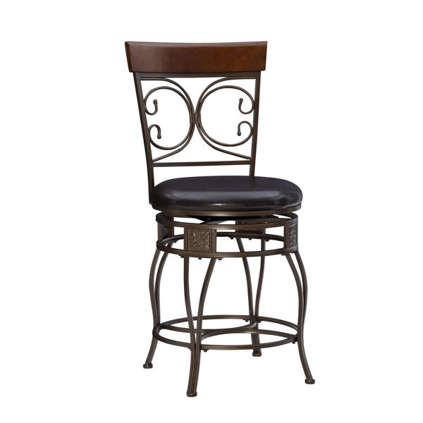 Linon Home Decor Bria Dark Bronze Big & Tall Counter Stool - image 