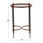 9th & Pike® Black Metal Traditional Accent Table - image 3
