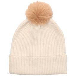 Womens Modena Cable Knit w/Faux Fur Pom Hat