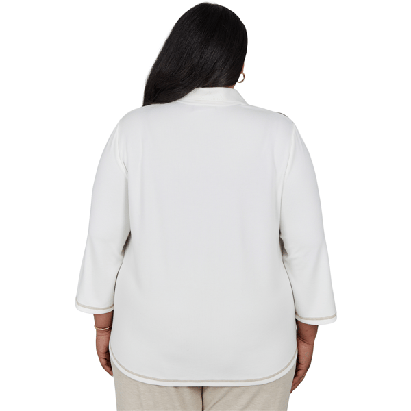Plus Size Alfred Dunner Luxe Be A Lady Color Block Sweatshirt