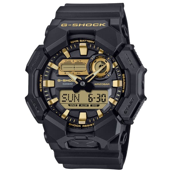 Mens G-Shock Analog Digital Glitter Accent Watch - GA010GB-1A9 - image 