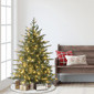 Puleo International 4.5ft. Pre-Lit Linden Fir Christmas Tree - image 2