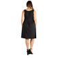Plus Size 24/7 Comfort Apparel Solid Fit & Flare Pocket Dress - image 2