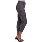 Petite Royalty Dogbite Hem Cropped Pants - Black Python - image 3