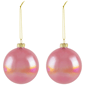 Northlight 6ct. Pink Shiny Glass Ball Christmas Ornaments - image 5