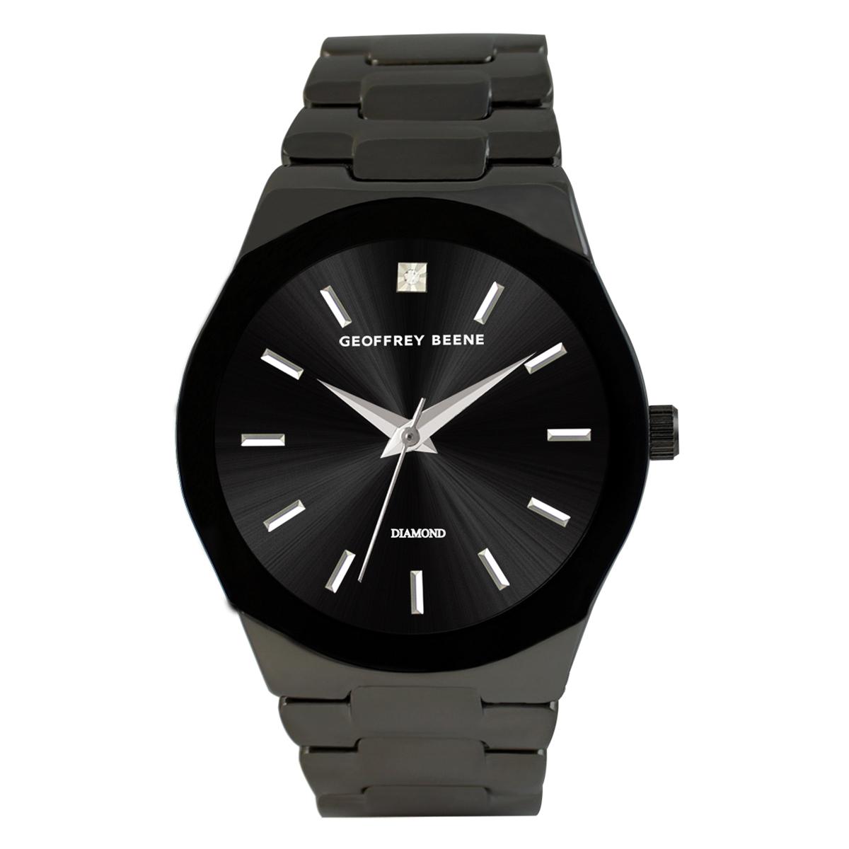 Mens Geoffrey Beene® Genuine Diamond Accent Watch -...