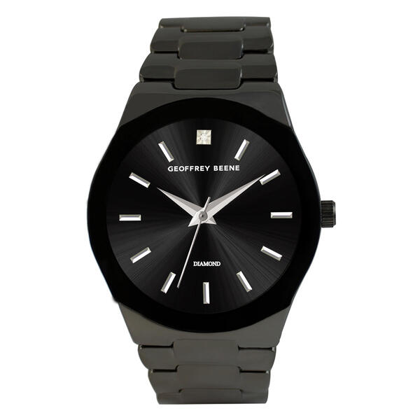 Womens Geoffrey Beene(R) Genuine Diamond Accent Watch - GBA0005GU - image 
