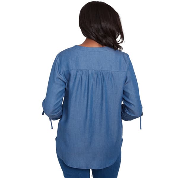 Plus Size Alfred Dunner Free Spirit 3/4 Sleeve Floral Blouse