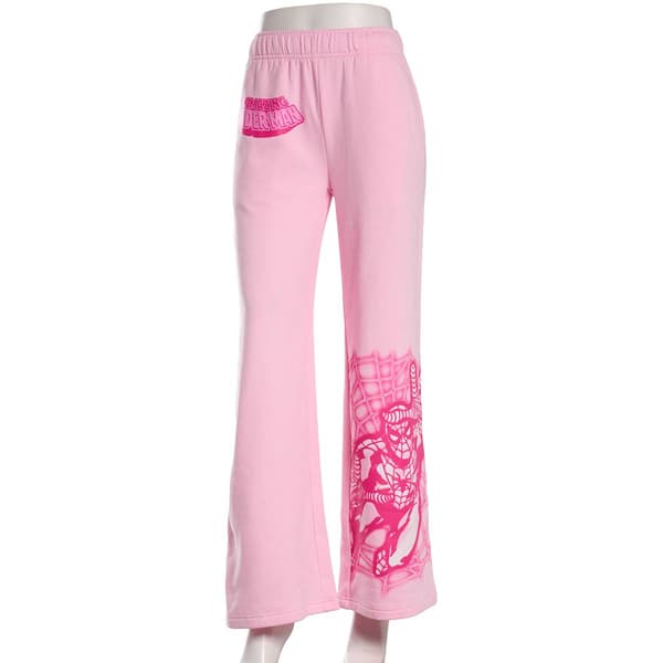 Juniors C-Life Spiderman Ultra Wide Leg Fleece Sweatpants - image 