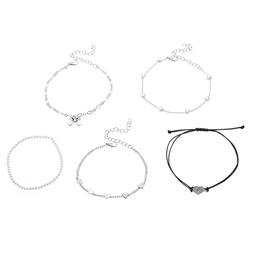 Ashley 5pc. Bow Heart Bracelet Set
