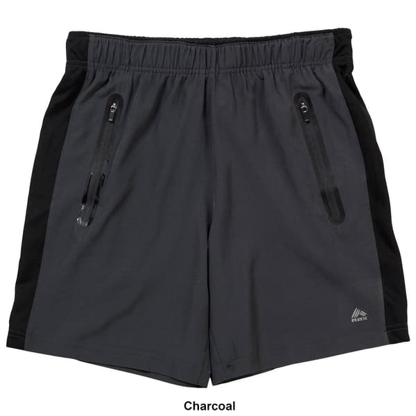 Mens RBX Stretch Woven Mesh Stripe Shorts