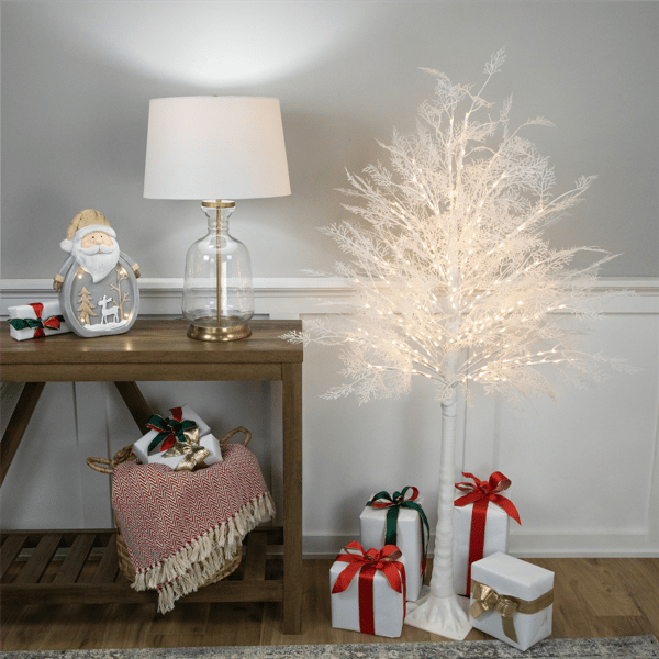 Northlight 5ft. Warm White LED  White Lace Christmas Tree