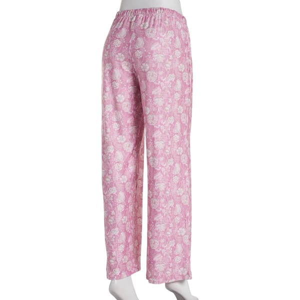 Petite Jessica Simpson Dotted Flowers Pajama Pants w/Tie