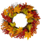 Northlight 22in. Maple Leaf & Berry Twig Fall Harvest Wreath - image 1