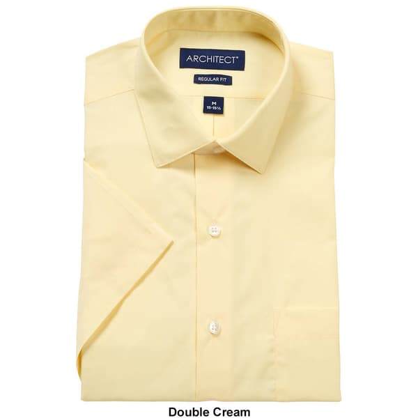 Mens Architect&#174; Short Sleeve Regular Fit Solid Dress Shirt