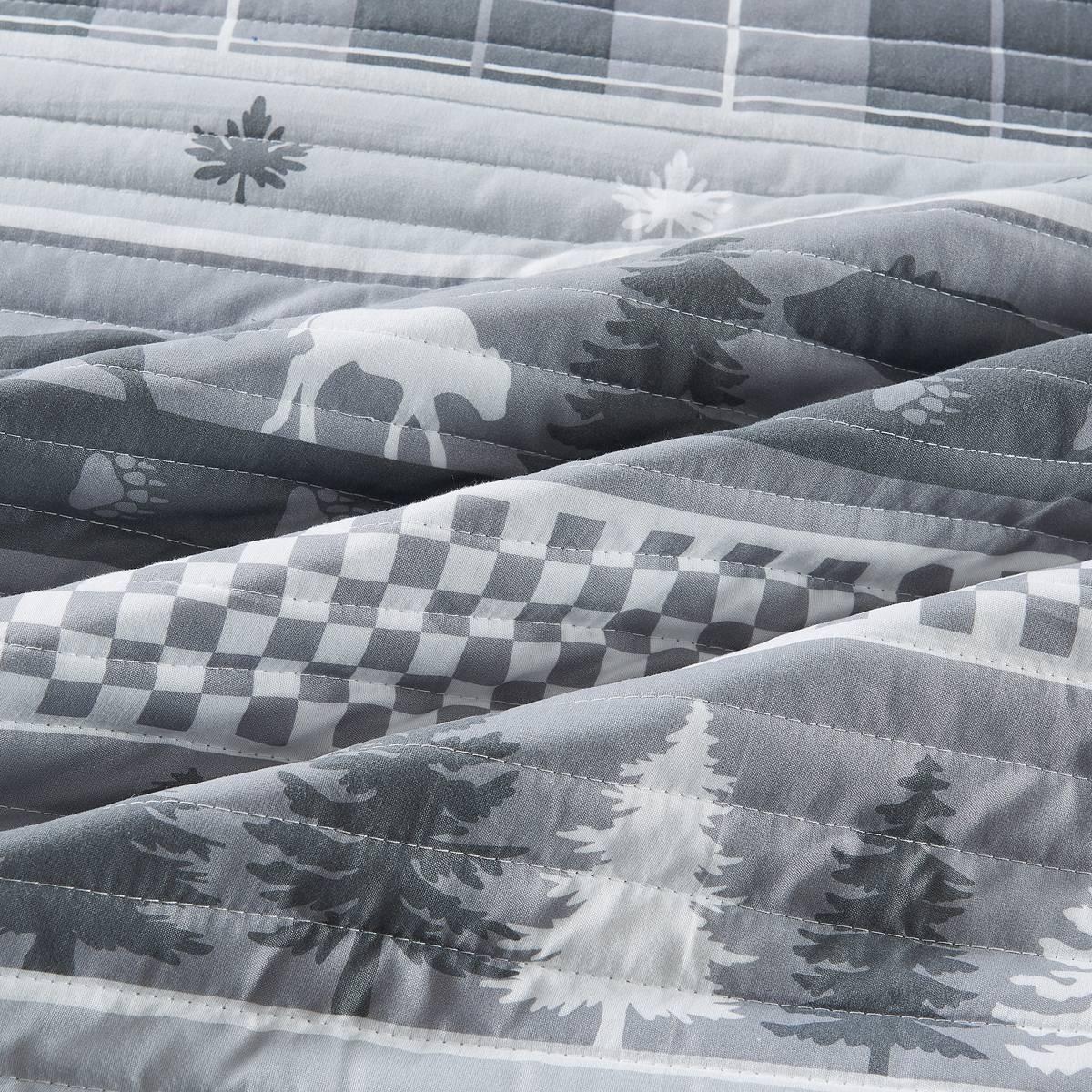 FreshFolds Matthew 3pc. Reversible Rustic Landscape Quilt Set