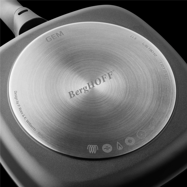 BergHOFF GEM Nonstick Cast Aluminum 10in. Grill Pan