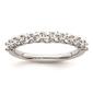Pure Fire 14kt. White Gold Lab Grown 11-Stone Channel Band - image 2