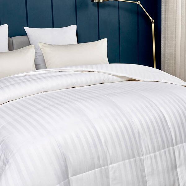 Blue Ridge Home Fashions 350 Thread Count Striped Comforter - image 