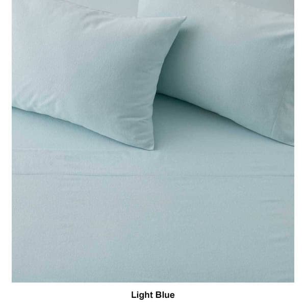 Freshfolds Turkish Cotton Flannel Solid 4pc. Sheet Set