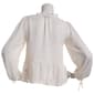 Juniors A. Byer Clip Dot Button Front Peplum Blouse with Tank Top - image 2
