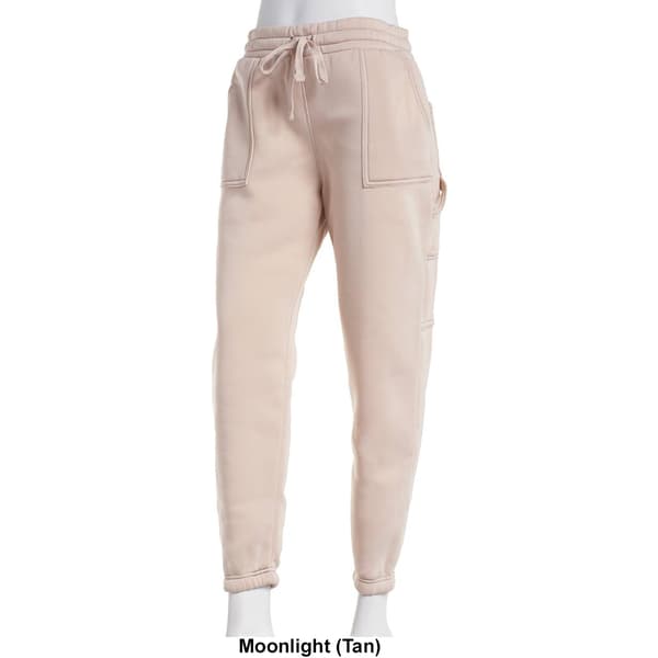 Juniors No Comment Fleece Carpenter Jogger w/Contrast Stitching
