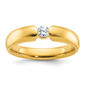 Mens Gentlemens Classics(tm) 14kt. Gold 1/4ctw. Single Diamond Ring - image 1