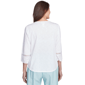 Petite Alfred Dunner St. Thomas Lace Patchwork Blouse - image 2