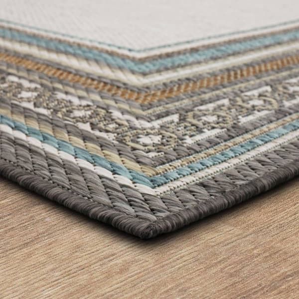 Mohawk Home Panama Light Grey Area Rug - 4' x 5' 6"
