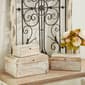 9th &amp; Pike® Carved Floral White Wood Storage Box - Set Of 3 - image 3