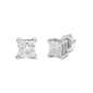 Haus of Brilliance 2ctw. Princess Lab Grown Diamond Stud Earrings - image 2