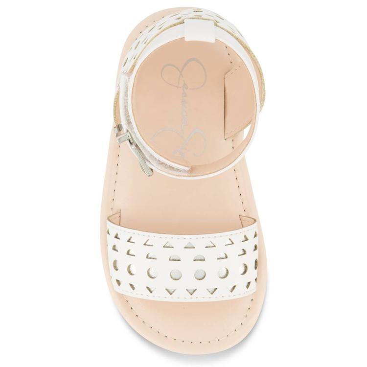 Little Girls Jessica Simpson Janey Perforated Slingback Sandals
