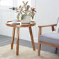 9th & Pike® Brown Teak Wood Contemporary Accent Table - image 8